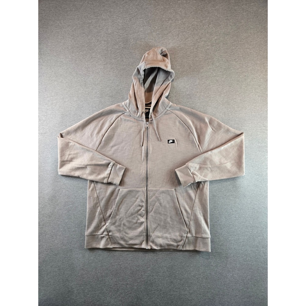 Nike Optic Full Zip Hoodie‎ Mens XXL Taupe CV9098-218 Raglan Sportswear
